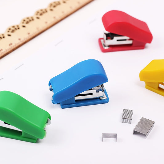 Mini Small Portable Stapler Office Staple Student Gift Stapling Machine Grampeador Office Binding Supplies