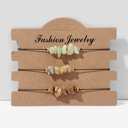 Natural Stone Bracelet set of 3