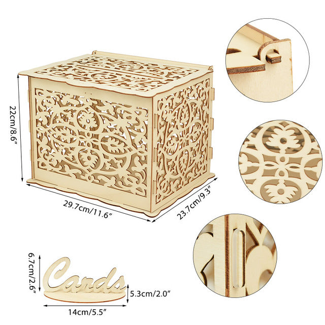 Wooden Gifts Card Boxe