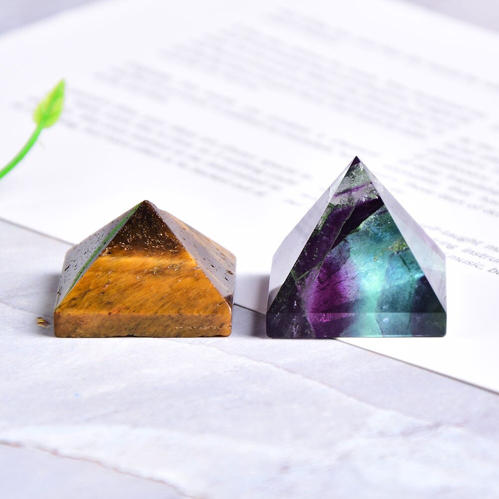 Natural Crystal Pyramid Healing Stone