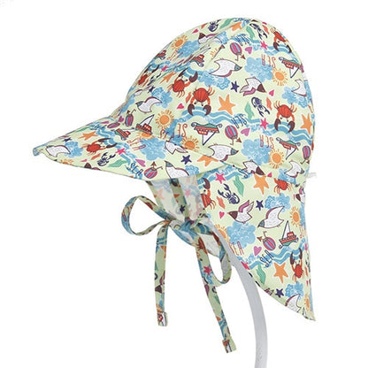 Quick-drying l Children Bucket Hats For 3 Months To 5 Years Old Kids Wide Brim Beach UV Protection Outdoor Essential Sun Caps