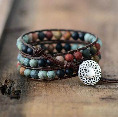 Jasper & Agate Boho Bracelet