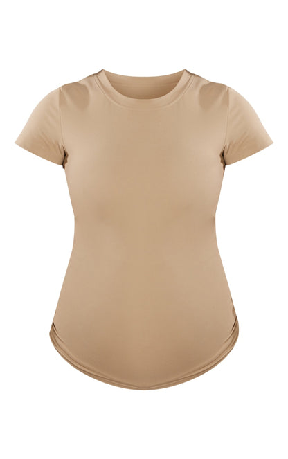 Maternity Pale Sage Green Short Sleeve Sculpt Luxe Top