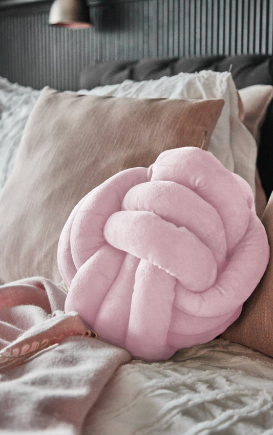 Pink Knot Cushion