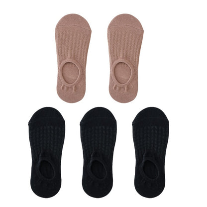 5 paar Frauen Unsichtbare Boot Socken Sommer Mujer Silikon Non-slip Chaussette Ankle Niedrigen Weiblichen Baumwolle Zeigen Atmungsaktive Calcetines 