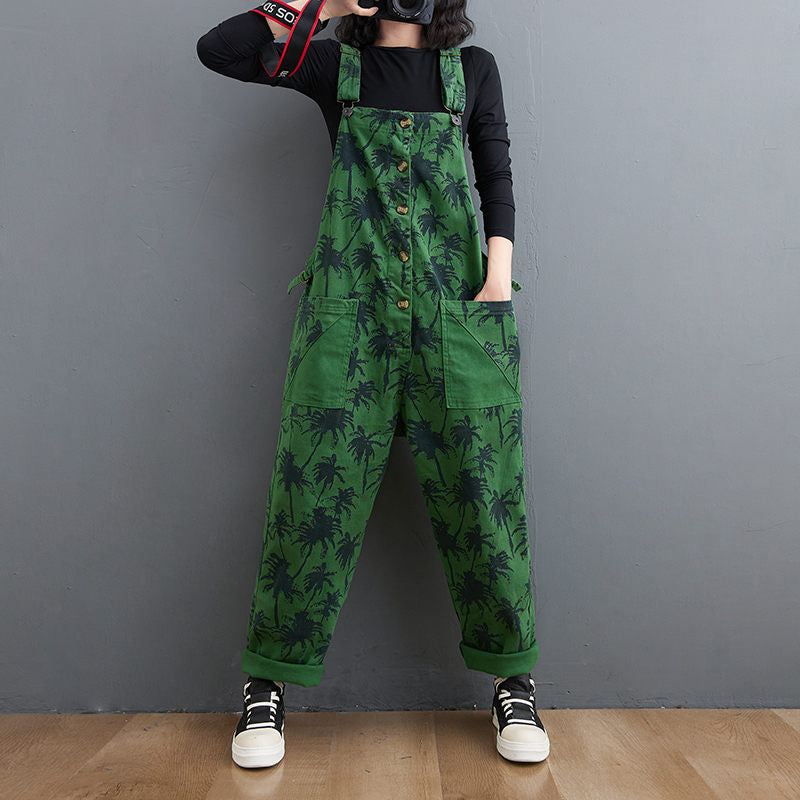 Straight Green Jumpsuit