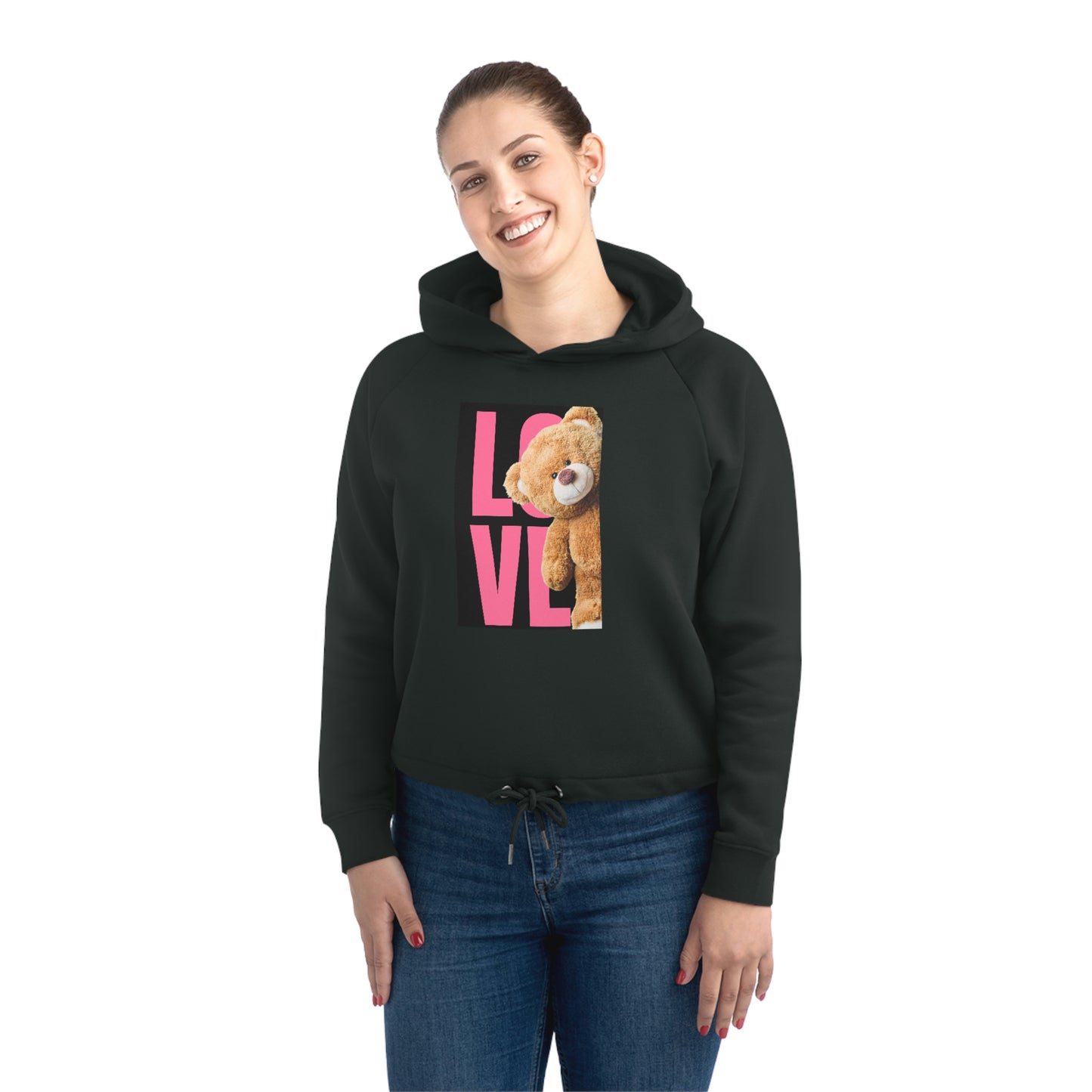 Love - Damen-Sweatshirt Bower mit kurzem Kapuzenpullover