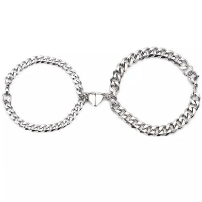 Heart Shape Magnetic Couple Bracelet