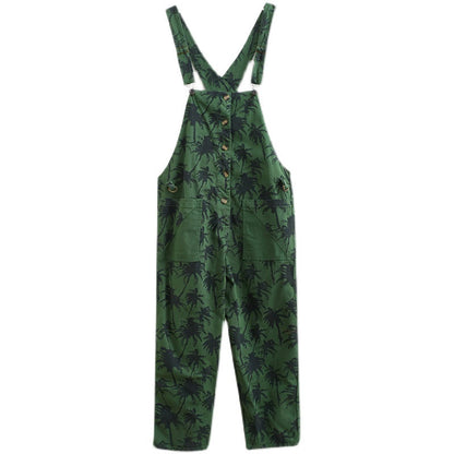 Straight Green Jumpsuit