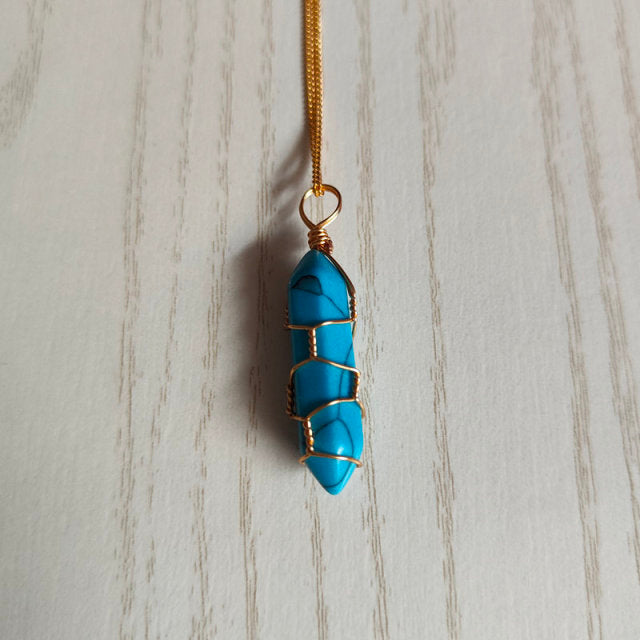 Natural Stone Pendant Necklace