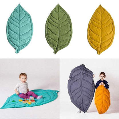 Leaf Shape Soft Crawling Play Mat for Newborn ,Kids and Children Room