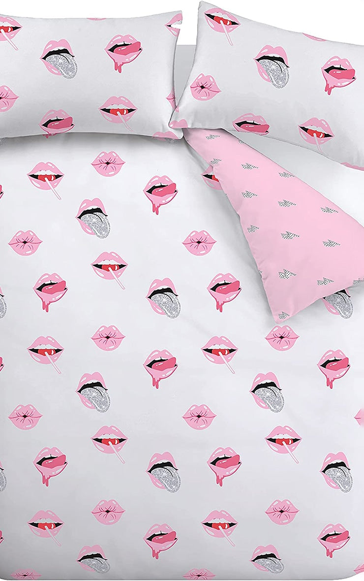 Sassy B Pouting Lips Double Duvet Set