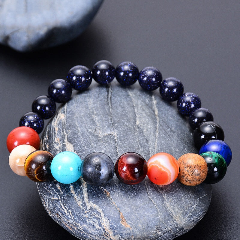 Lovers Eight Planets Natursteinarmband