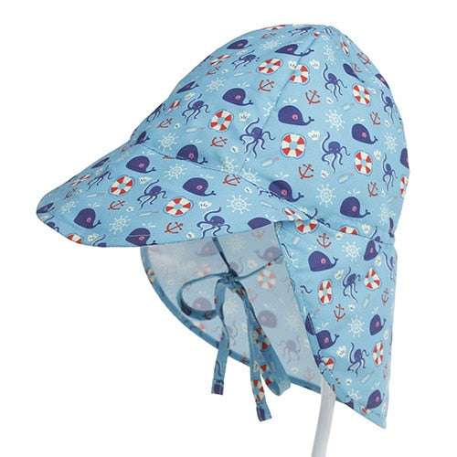 Quick-drying l Children Bucket Hats For 3 Months To 5 Years Old Kids Wide Brim Beach UV Protection Outdoor Essential Sun Caps