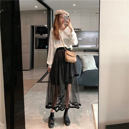 Women Chiffon Skirt