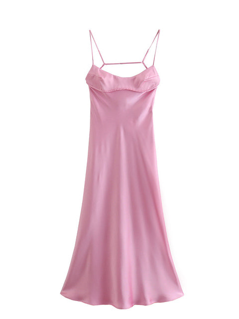 Satin Sleeveless Dress