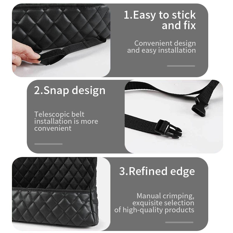 Car Handbag Holder Luxury Leather