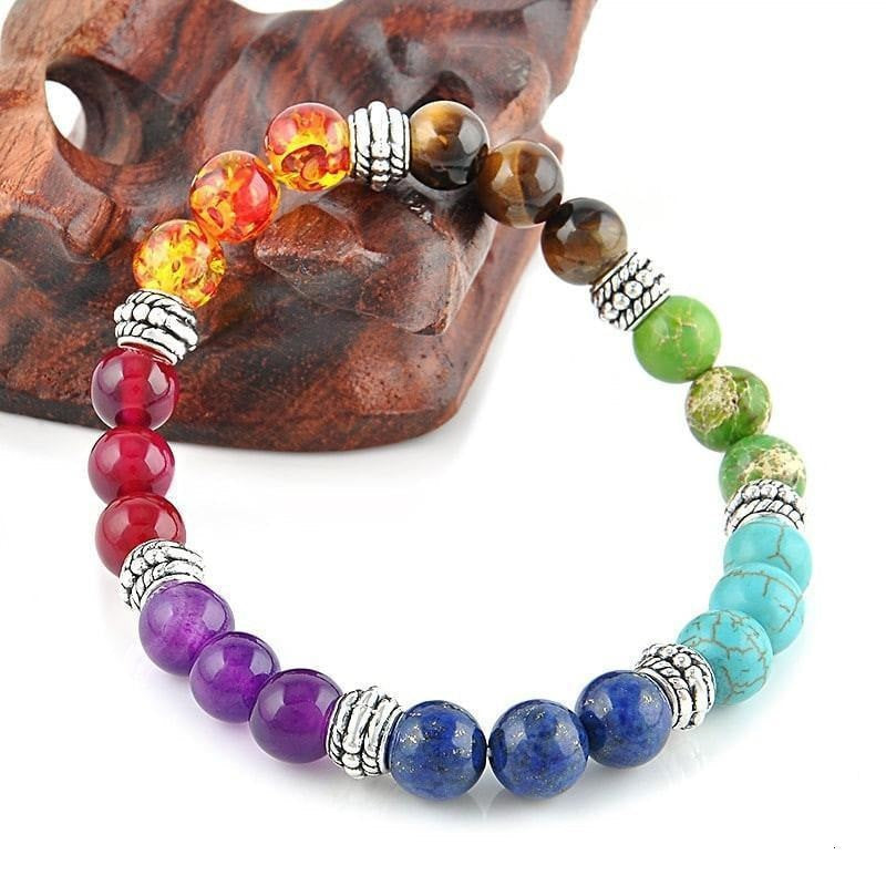 Richten Sie sich auf das 7-Chakra-Heilkristall-Armband aus