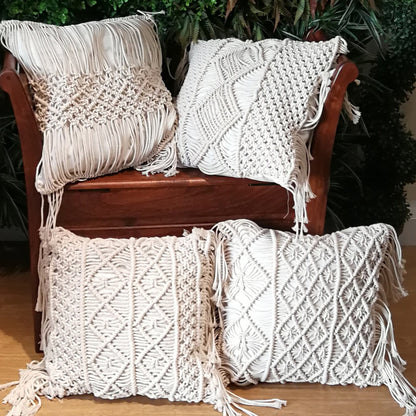 Bohemia Hand-woven Cotton Thread Pillow Covers