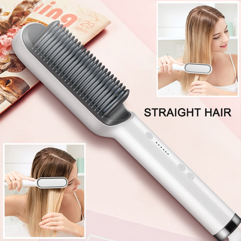 Professional Electric Hair Straightener Brush