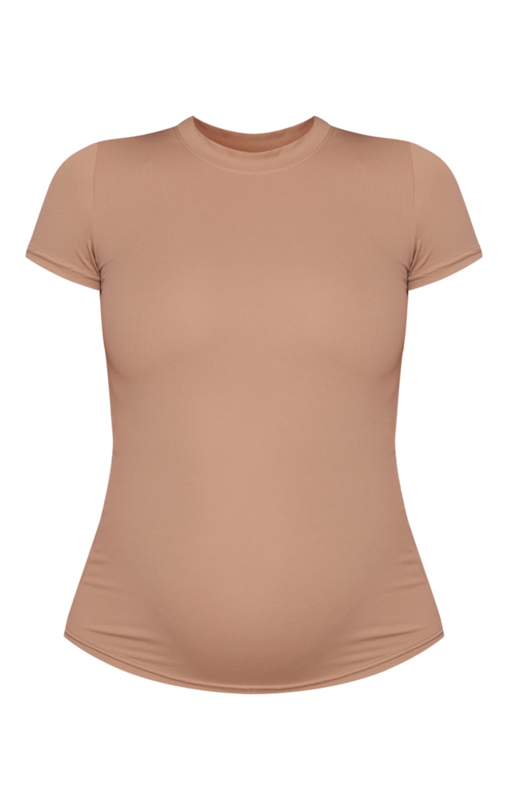 Maternity Pale Sage Green Short Sleeve Sculpt Luxe Top