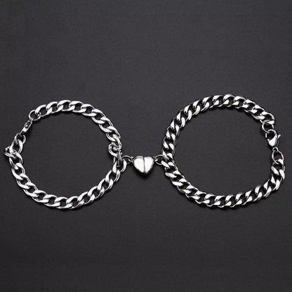 Heart Shape Magnetic Couple Bracelet