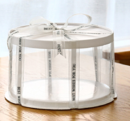 Transparent cake box multi-size baking 6/ 8 /12 inch round cake box