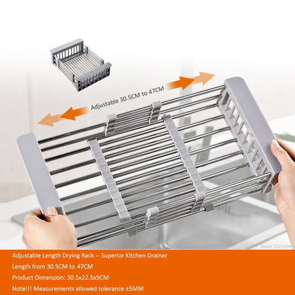 Kitchen Telescopic Drainer Rack