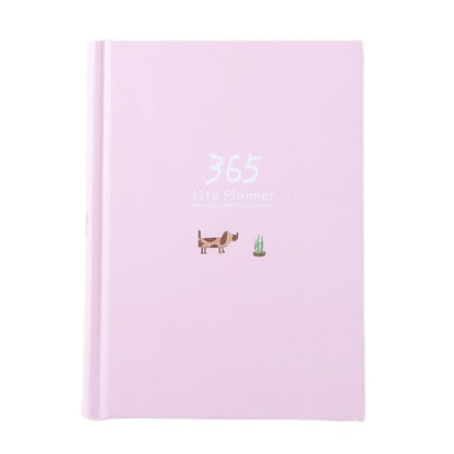 365 Planner Agenda Notebook Colorful Inner Page Illustration Yearly Daily Plan Journal Diary Book Record Life Stationery Gifts