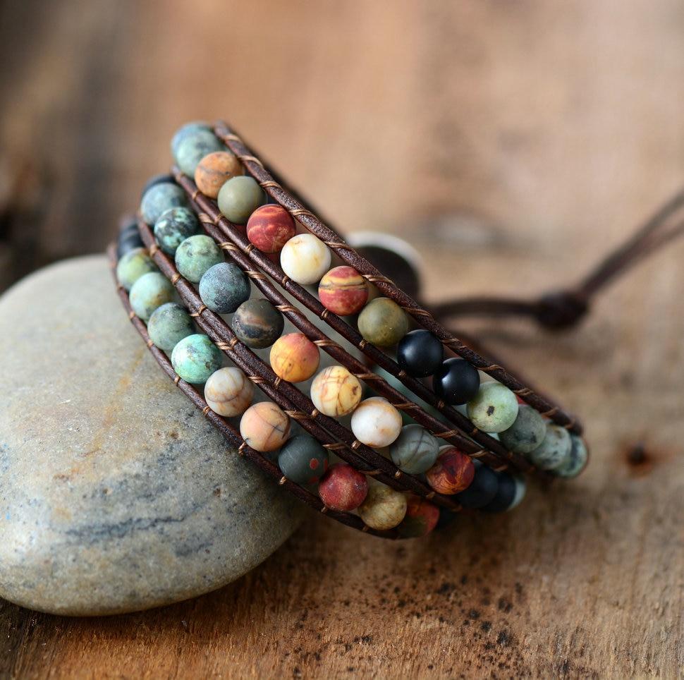 Jasper & Agate Boho Bracelet