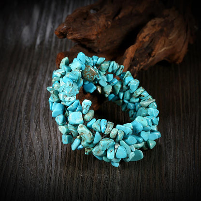 Turquoise Natural Stone Stretch Bracelet