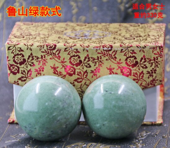 50 mm große Baoding-Kugeln aus natürlicher Jade