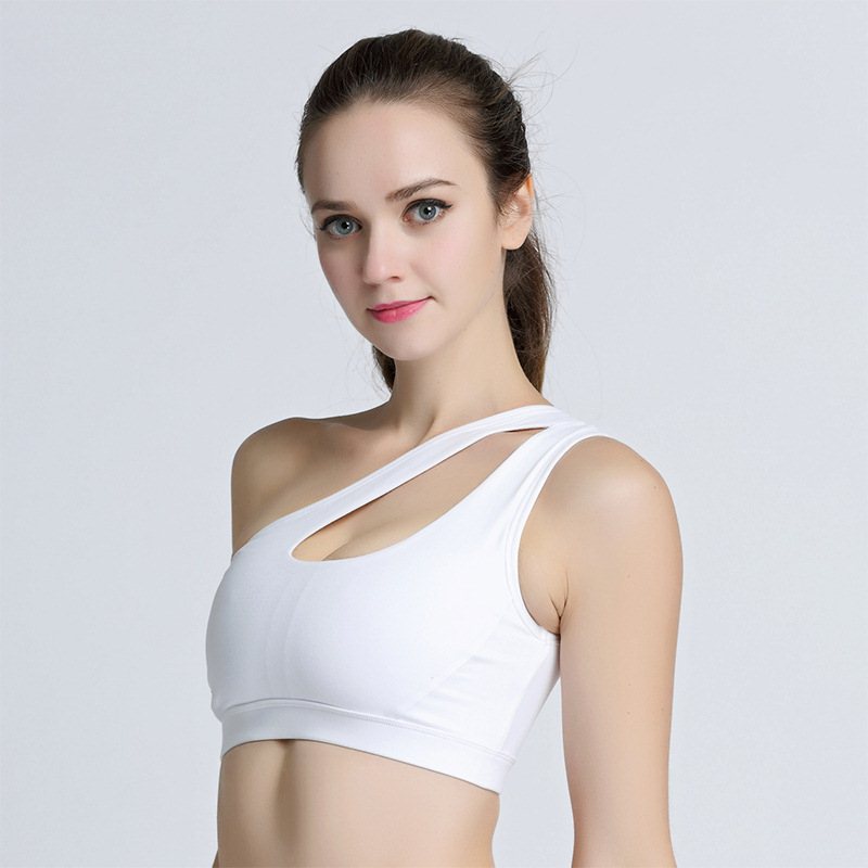 Sexy One Shoulder Yoga Bras shirts