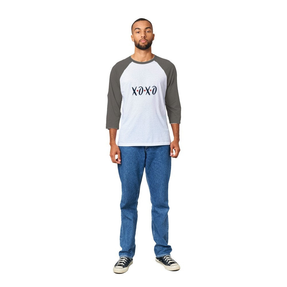 Unisex 3/4 sleeve Raglan T-shirt