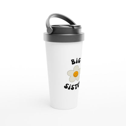 Sisters- White 15oz Stainless Steel Travel Mug