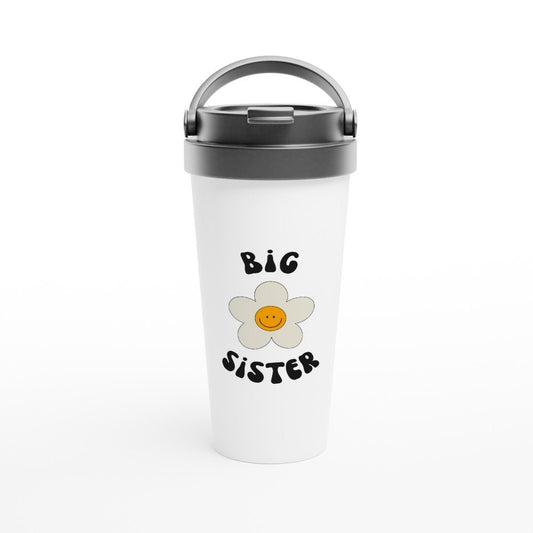 Sisters- White 15oz Stainless Steel Travel Mug