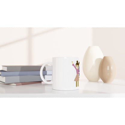 White 11oz Ceramic Mug- Family