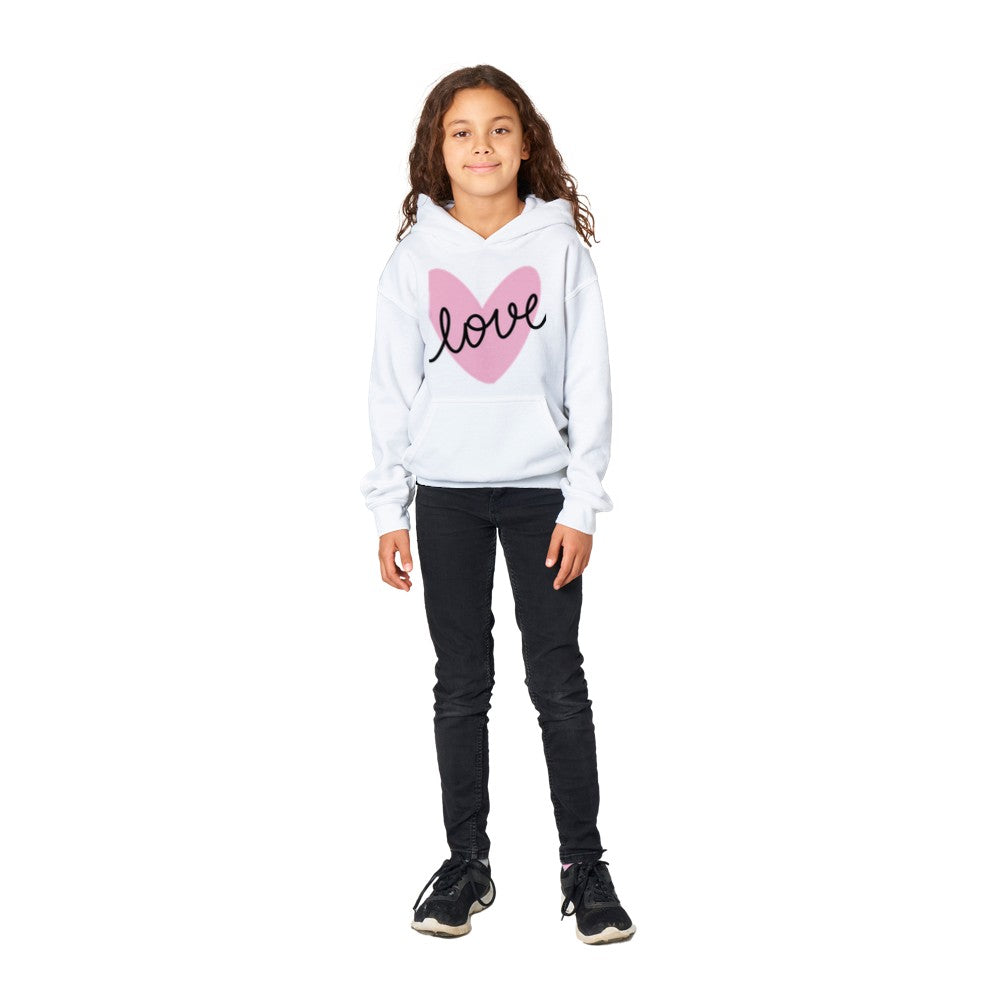 Classic Kids Pullover Hoodie- Love