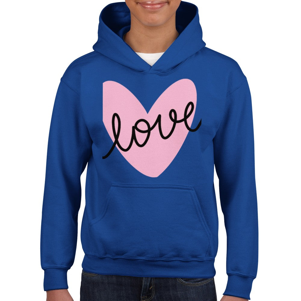 Classic Kids Pullover Hoodie- Love