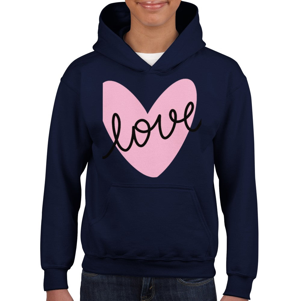 Classic Kids Pullover Hoodie- Love