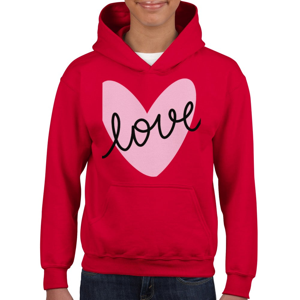 Classic Kids Pullover Hoodie- Love