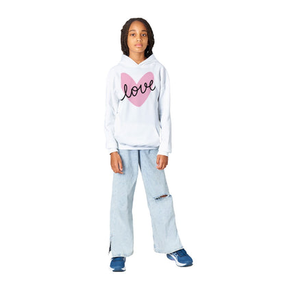 Classic Kids Pullover Hoodie- Love