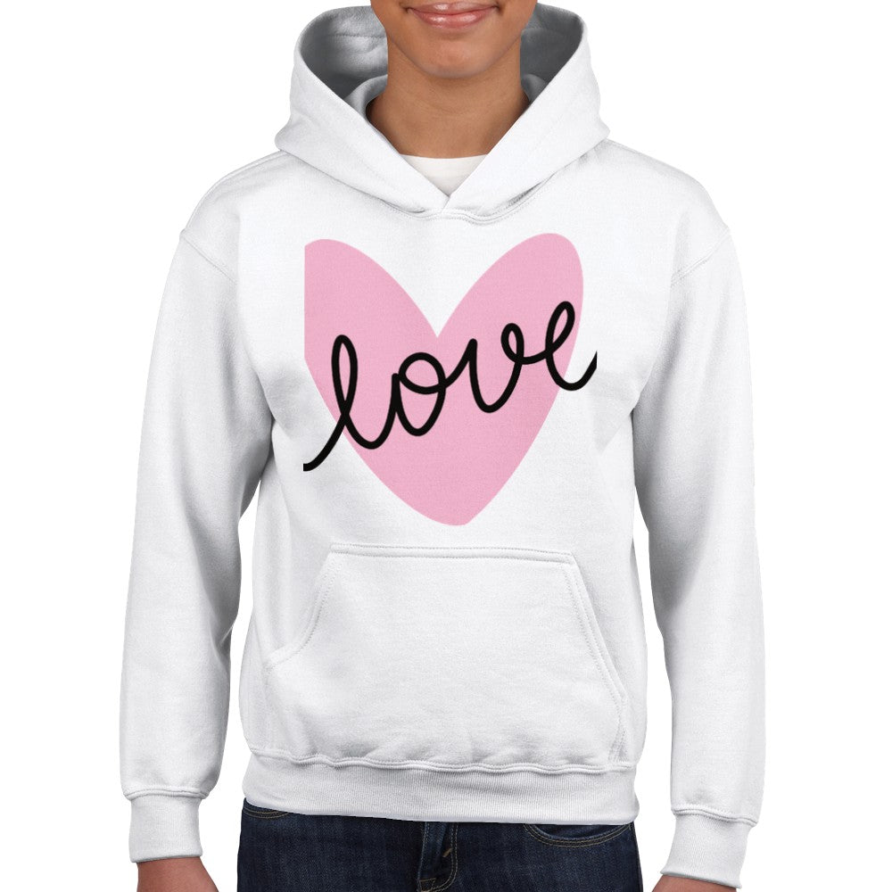 Classic Kids Pullover Hoodie- Love